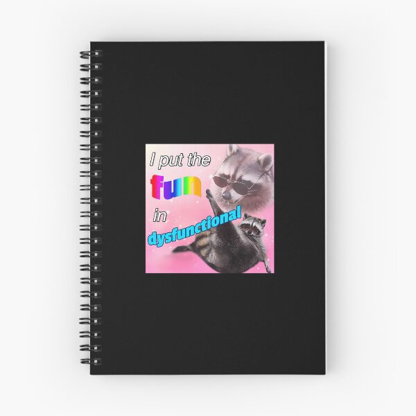 Item preview, Racoon I Put The Fun In Dysfunctional designed and sold by Channelly.