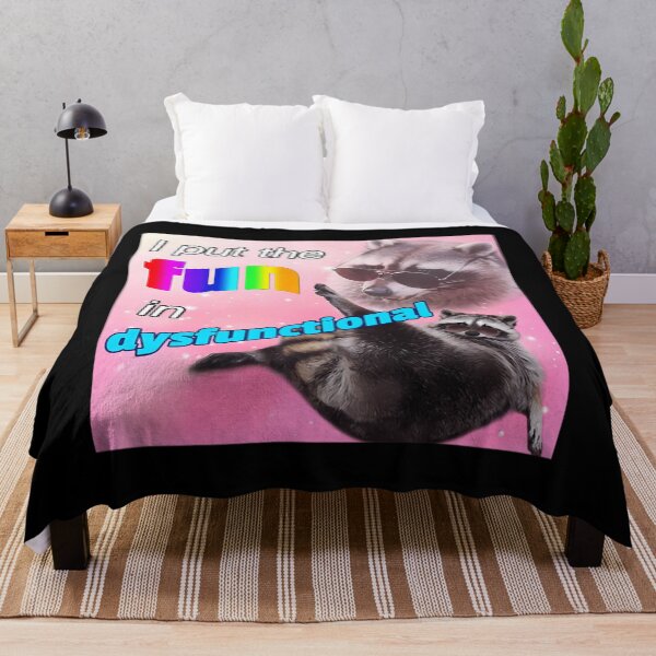 Item preview, Racoon I Put The Fun In Dysfunctional designed and sold by Channelly.