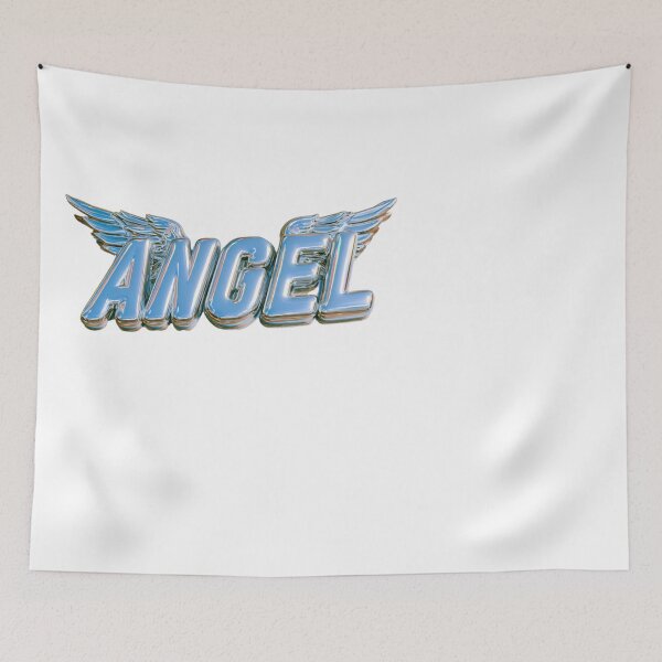 Item preview, Angel Word Wings Shiny 3D Text Aesthetic designed and sold by NicolasGlowArt.