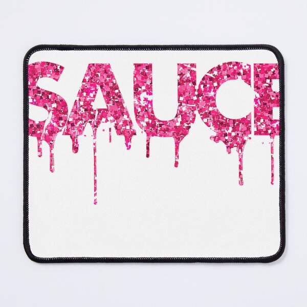 Item preview, Sauce Melting Trending Dripping Messy Saucy Pink Letters T-Shirt designed and sold by Offhand.