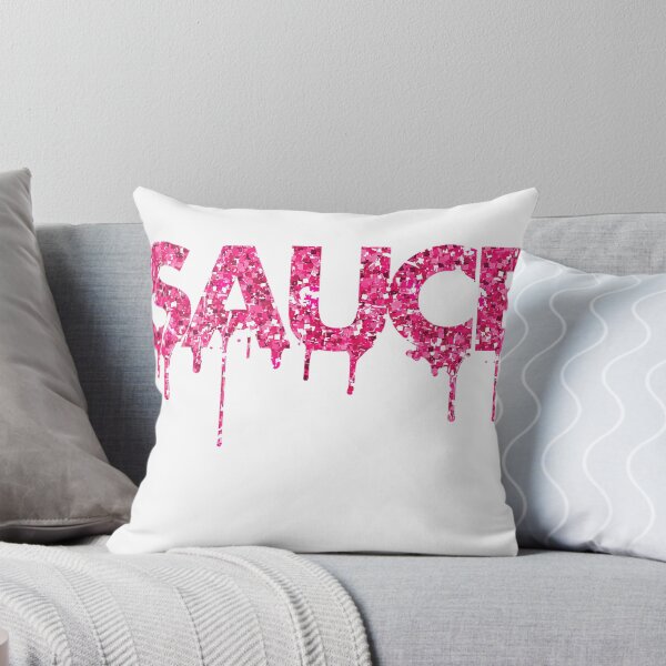 Item preview, Sauce Melting Trending Dripping Messy Saucy Pink Letters T-Shirt designed and sold by Offhand.