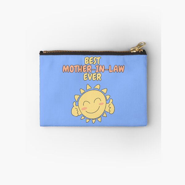 Item preview, BEST MOTHER-IN-LAW EVER Cute Sun Pastel Blue designed and sold by HugSomeNettles.