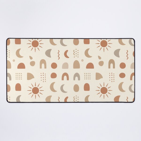 Item preview, Minimalist Bohemian Sun and Crescent Moon Pattern designed and sold by IntelliMindDesigns.