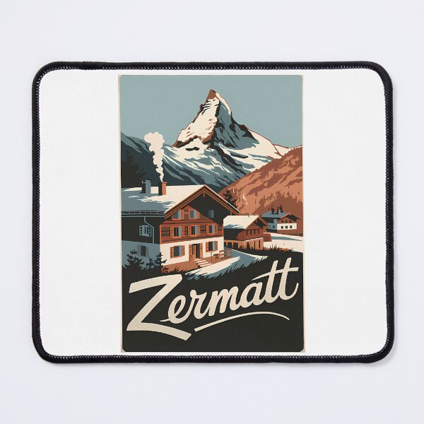 Item preview, Zermatt Switzerland Travel Art Vintage designed and sold by sailtonfg.
