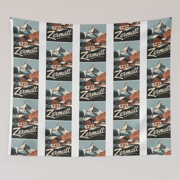 Item preview, Zermatt Switzerland Travel Art Vintage designed and sold by sailtonfg.