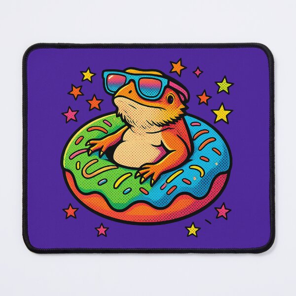 Item preview, Bearded Dragon Sunglasses Donut Pop Art designed and sold by MarCinu Art.