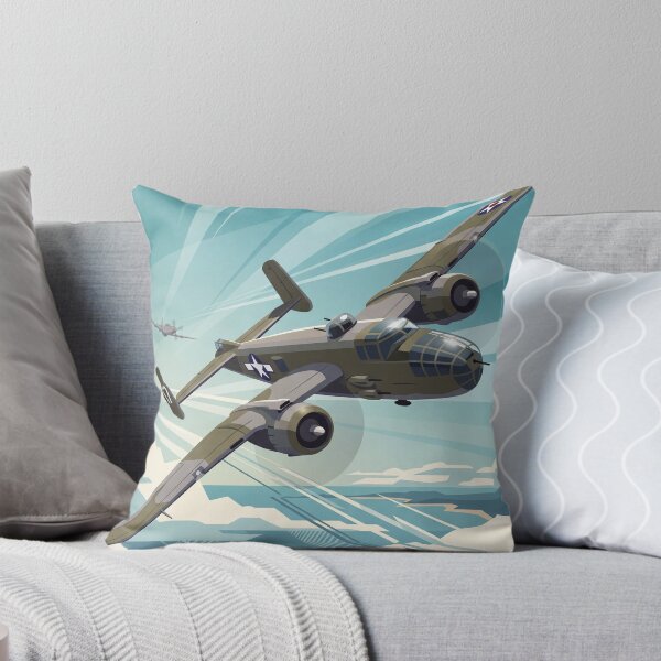 Item preview, B-25 Mitchell Banking Vector Illustration designed and sold by Airpower Art.