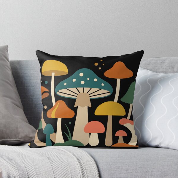 Artikelvorschau, Abstraktes, minimalistisches Pilzdesign in Retro-Herbstfarben entworfen und verkauft von ElegantOutlines.