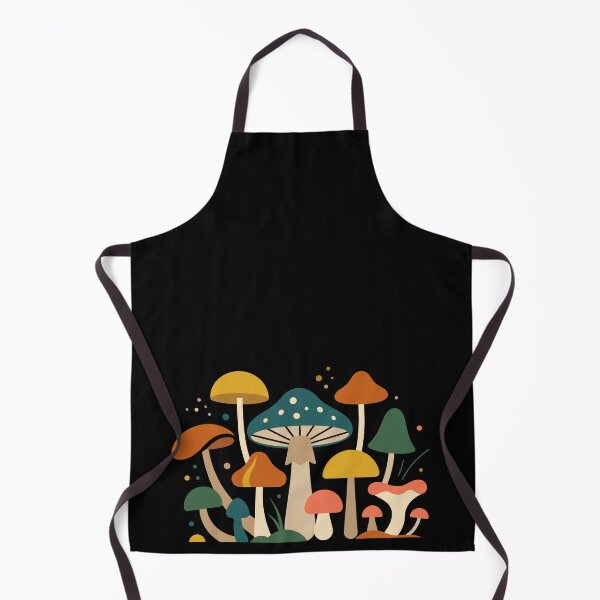 Item preview, Abstract Minimalist Mushrooms Design in Retro Autumn Colors designed and sold by ElegantOutlines.