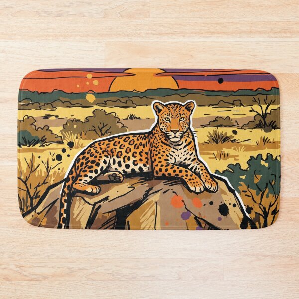 Item preview, Leopard Safari Sunset Yala Sri Lanka Art designed and sold by Merch by Das Design Studio.