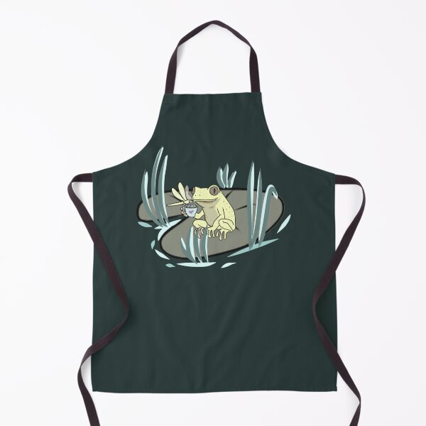 Item preview, Frog Drinking Coffee Cozy Cottagecore Aesthetic Illustration designed and sold by LeshanArt.