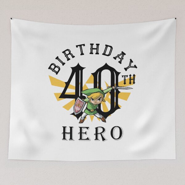 Item preview, Birthday Hero 40th Zelda Inspired designed and sold by Grahaniel.