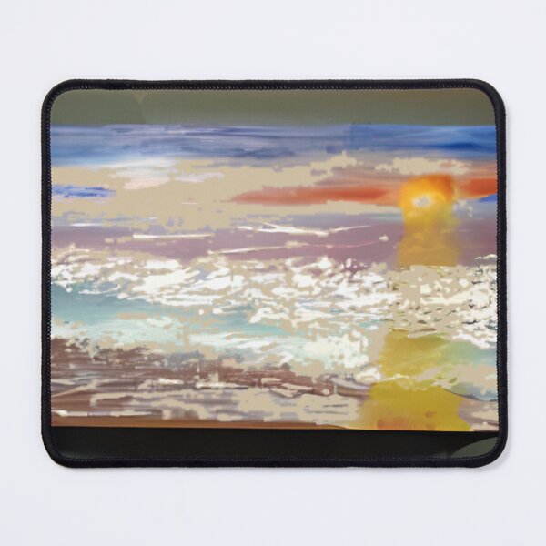 Item preview, Ocean Waves Sunset Panorama Oil Painting designed and sold by StudioVistas.