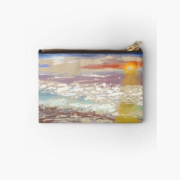 Item preview, Ocean Waves Sunset Panorama Oil Painting designed and sold by StudioVistas.