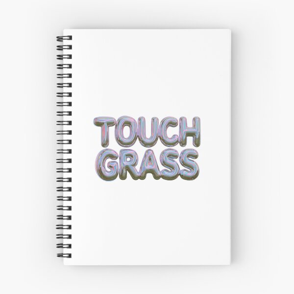 Item preview, Touch Grass Iridescent Text Funny Meme Design designed and sold by NicolasGlowArt.