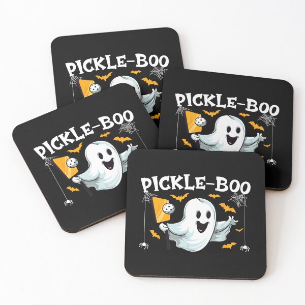 Item preview, Spooky Dink Pickleball Halloween Ghost Pickle Boo Pun Paddle designed and sold by ZariahNey.