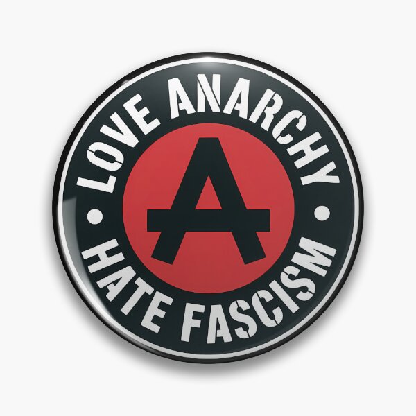 Artikelvorschau, Liebe Anarchie, hasse Faschismus – Antifaschistischer Anarchistischer Punk-Aufkleber entworfen und verkauft von LoFizzy.