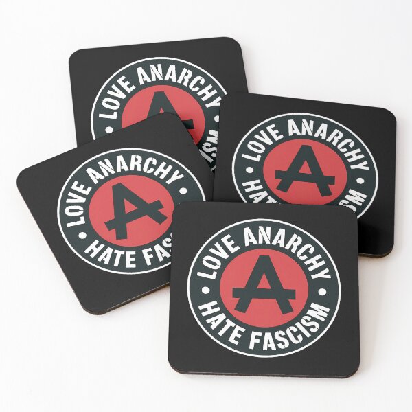 Item preview, Love Anarchy Hate Fascism – Antifascist Anarchist Punk Sticker designed and sold by LoFizzy.