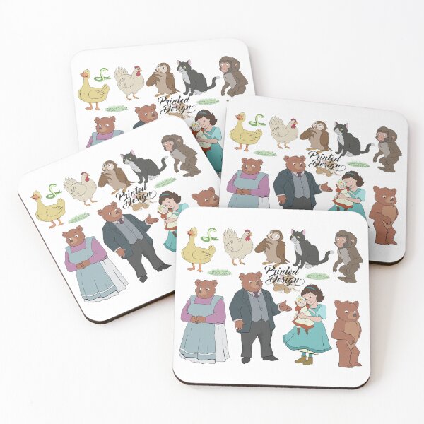 Item preview, Charming Animal & Girl Storybook Character Illustration Art designed and sold by Grahaniel.