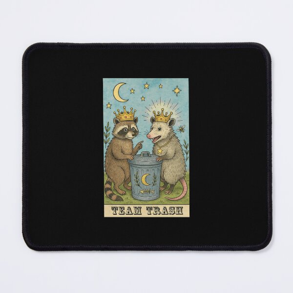 Item preview, Team Trash Raccoon Opossum Crown Trash Can Lunar designed and sold by Grahaniel.