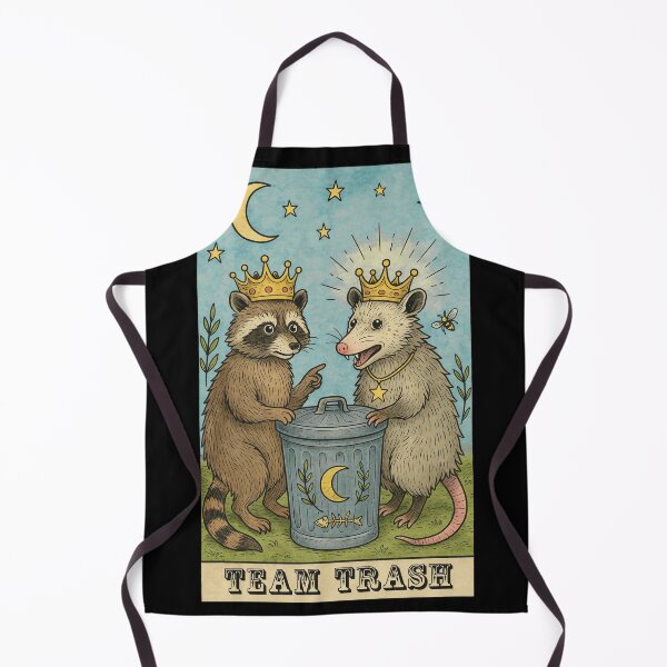Item preview, Team Trash Raccoon Opossum Crown Trash Can Lunar designed and sold by Grahaniel.