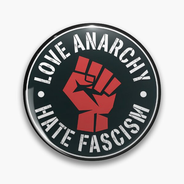Item preview, Love Anarchy Hate Fascism – Antifascist Anarchist Punk Sticker designed and sold by LoFizzy.