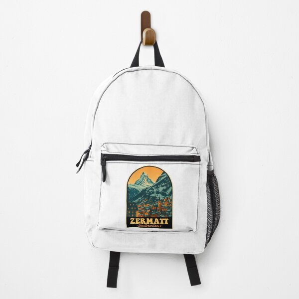 Item preview, Zermatt Vintage Travel Poster  Matterhorn  Swiss Alpine Village Illustration designed and sold by sailtonfg.