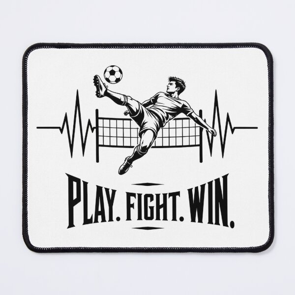 Item preview, Football Play Fight Win | Soccer Heartbeat Design For Football Lover designed and sold by StyxIND.