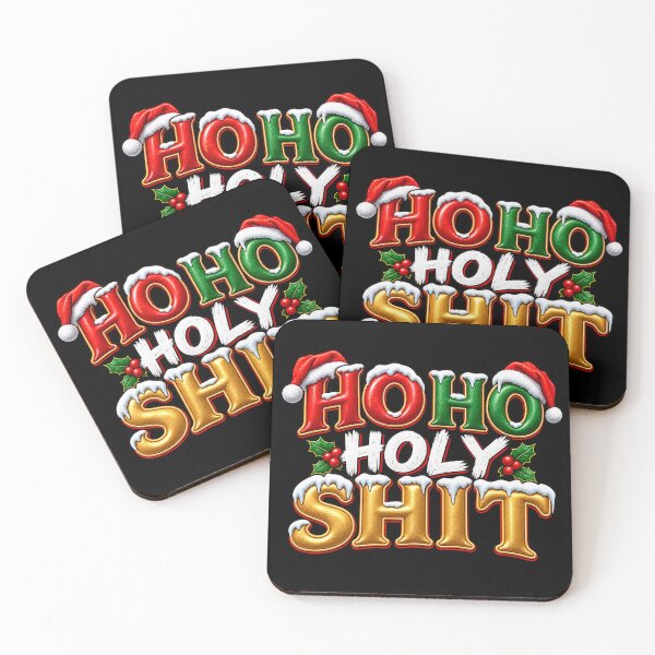 Item preview, HoHo Holy Shit - Rude But Funny - Christmas Design designed and sold by aventi24.