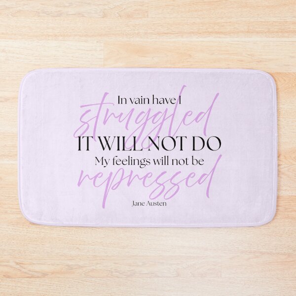 Item preview, Jane Austen Quote – Pride & Prejudice – "In Vain Have I Struggled" designed and sold by cheekymare.