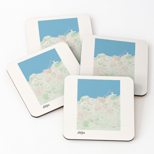 Item preview, Jeju City Minimalistic Map Art designed and sold by MapsNerd.