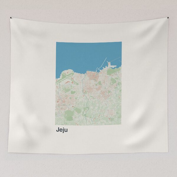 Item preview, Jeju City Minimalistic Map Art designed and sold by MapsNerd.