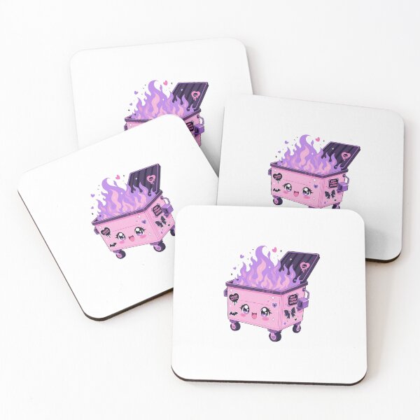 Item preview, Everything Is Fine Kawaii Dumpster Fire Pastel Goth designed and sold by CoolCrazyChaos.