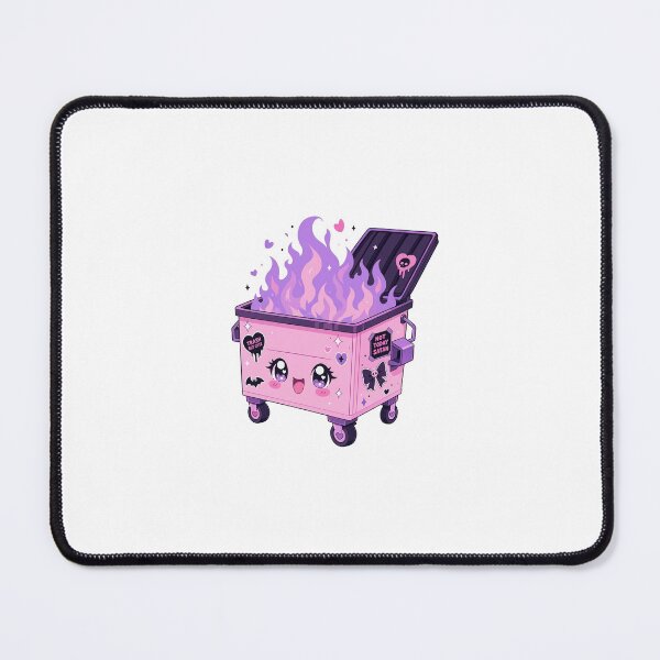 Item preview, Everything Is Fine Kawaii Dumpster Fire Pastel Goth designed and sold by CoolCrazyChaos.