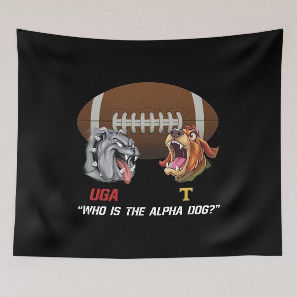 Item preview, UGA Who Is The Alpha Dog Football Dogs designed and sold by Grahaniel.