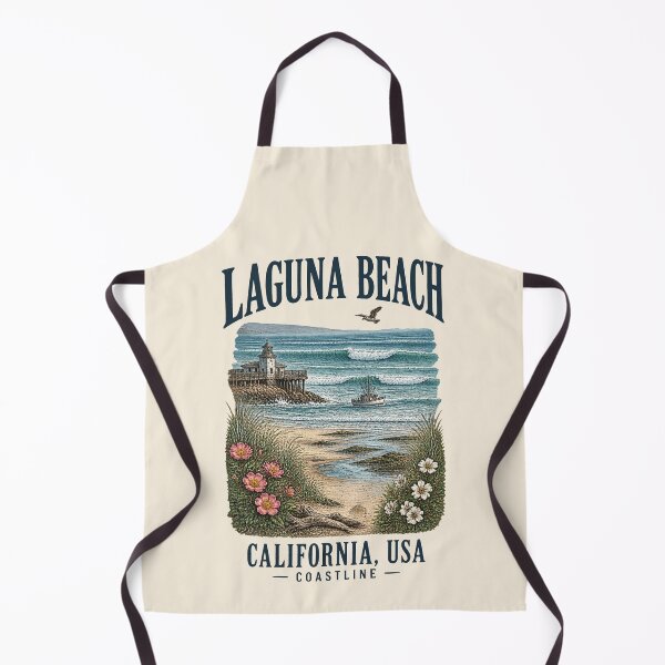 Item preview, Laguna Beach, California, USA [Vintage Illustration] designed and sold by elektronen.