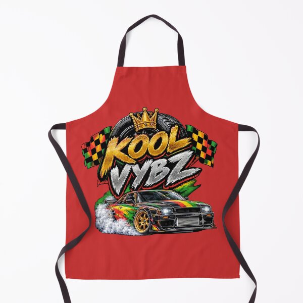 Item preview, Kool Vybz: Reggae Drifting Car with Gold Crown and Checkered Flags designed and sold by digitalbob60.