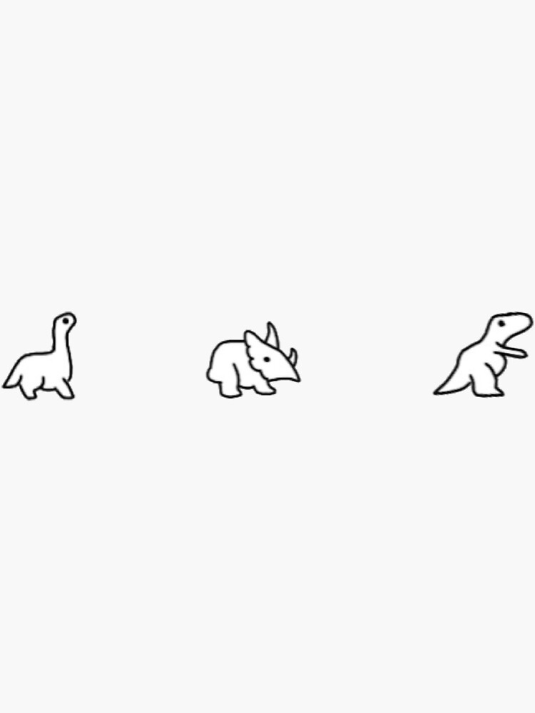 Minimalist Little Dinosaurs by KaitlynnCR