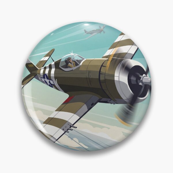 Item preview, P-47 Thunderbolt Banking Vector Illustration designed and sold by Airpower Art.