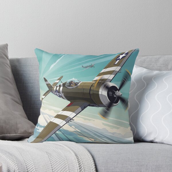 Item preview, P-47 Thunderbolt Banking Vector Illustration designed and sold by Airpower Art.
