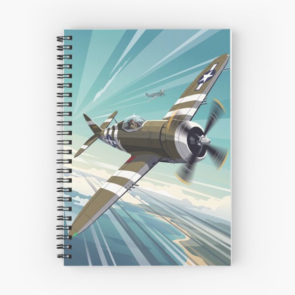 Item preview, P-47 Thunderbolt Banking Vector Illustration designed and sold by Airpower Art.