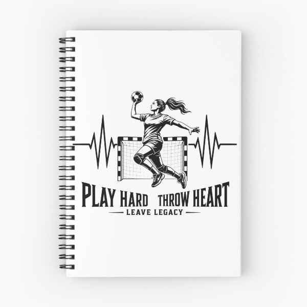Item preview, Handball Play Hard Throw Heart | Handball Heartbeat Design For Handball Player designed and sold by StyxIND.