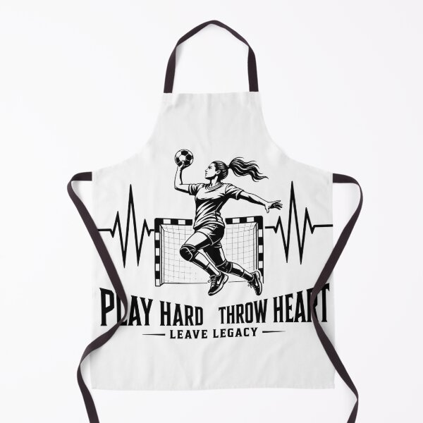 Item preview, Handball Play Hard Throw Heart | Handball Heartbeat Design For Handball Player designed and sold by StyxIND.
