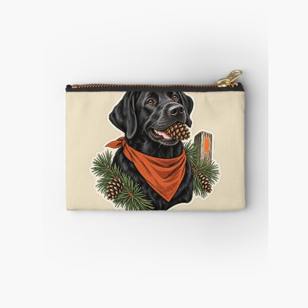 Item preview, Black Lab Pinecone Trail Scout designed and sold by WaynesCave.