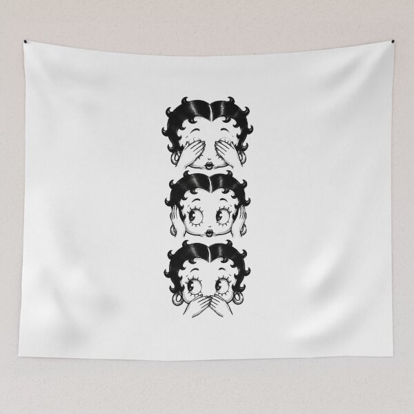 Item preview, Betty Boop Vintage Three Face Classic Cartoon Graphic designed and sold by Lycheelich.