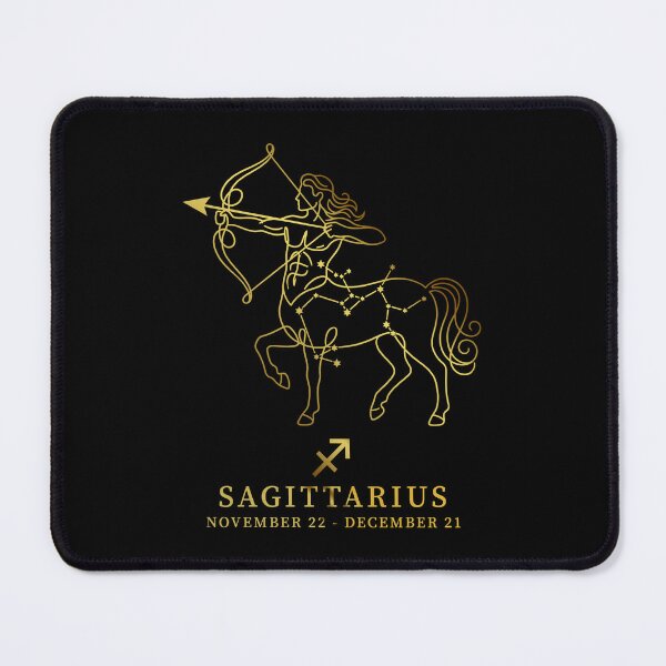 Item preview, Sagittarius Constellation Archer Line Art - Vintage "Gold" Zodiac Star Sign designed and sold by Vikreta.