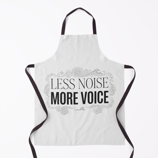 Item preview, Less Noise More Voice Minimal Typography Quote Art designed and sold by Fine-Arts-Lab.
