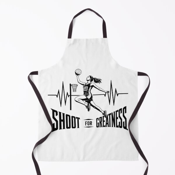 Item preview, Netball Shoot For Greatness | Netball GA Heartbeat Design For Netball Player designed and sold by StyxIND.