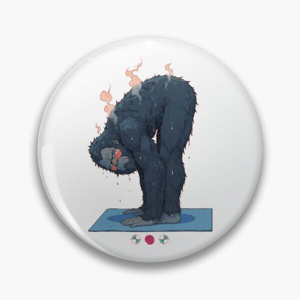 Item preview, Hot Yoga Bigfoot – Funny Standing Forward Fold Uttanasana Design designed and sold by Whimsy Trail Co.