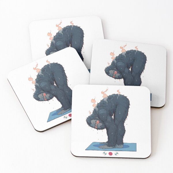Item preview, Hot Yoga Bigfoot – Funny Standing Forward Fold Uttanasana Design designed and sold by Whimsy Trail Co.